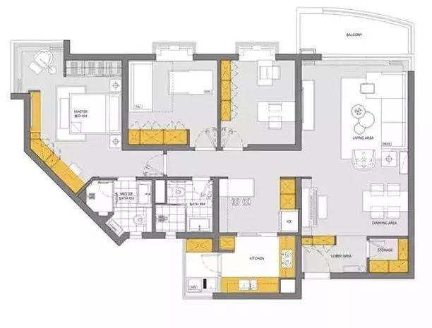 159㎡新房裝修設計 表姐一進屋就被迷住卻說臥室設計不合理